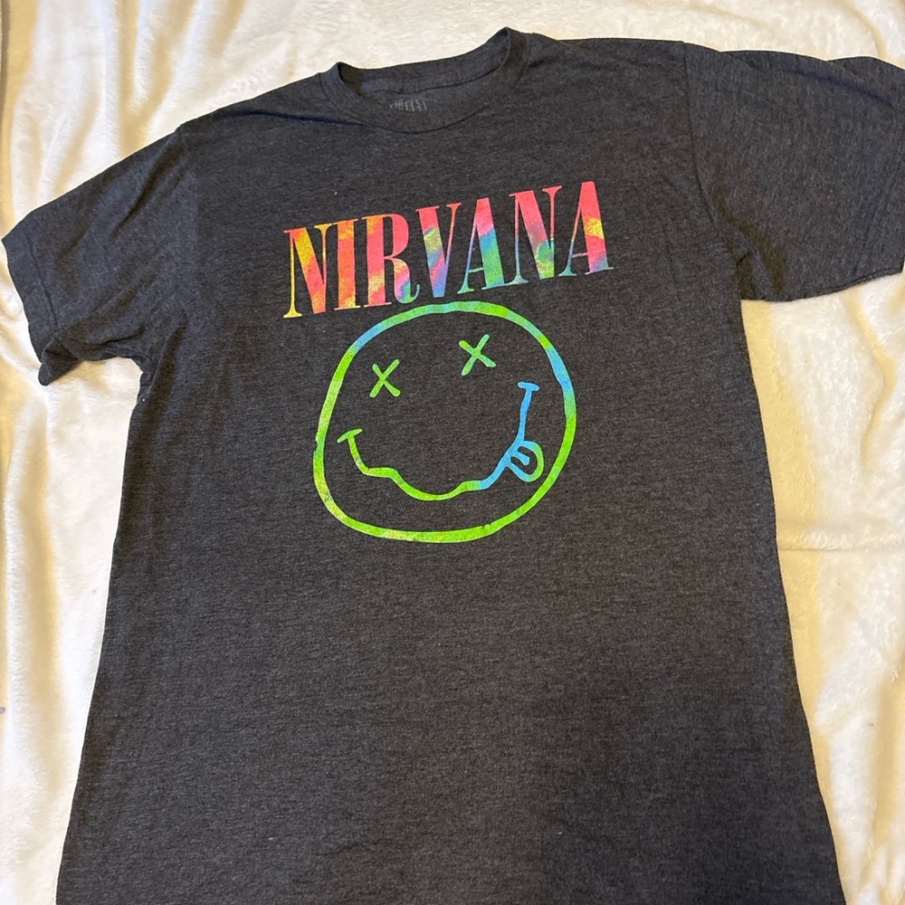 Nirvana Graphic Tee - Charcoal